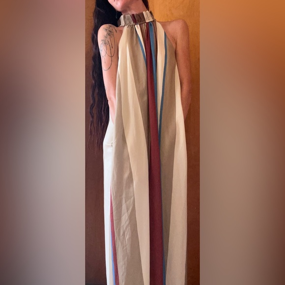 BANANA REPUBLIC Trapeze Maxi Dress Multicolor. WOMENS SMALL. - Picture 3 of 14